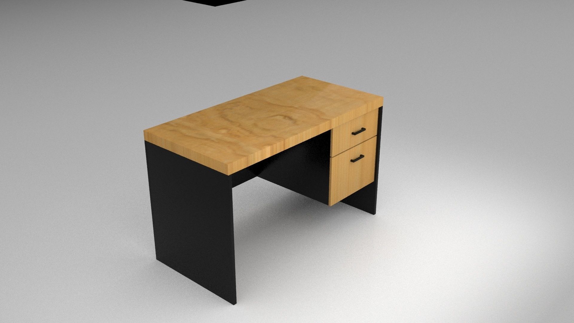 Office desk 3D model_11