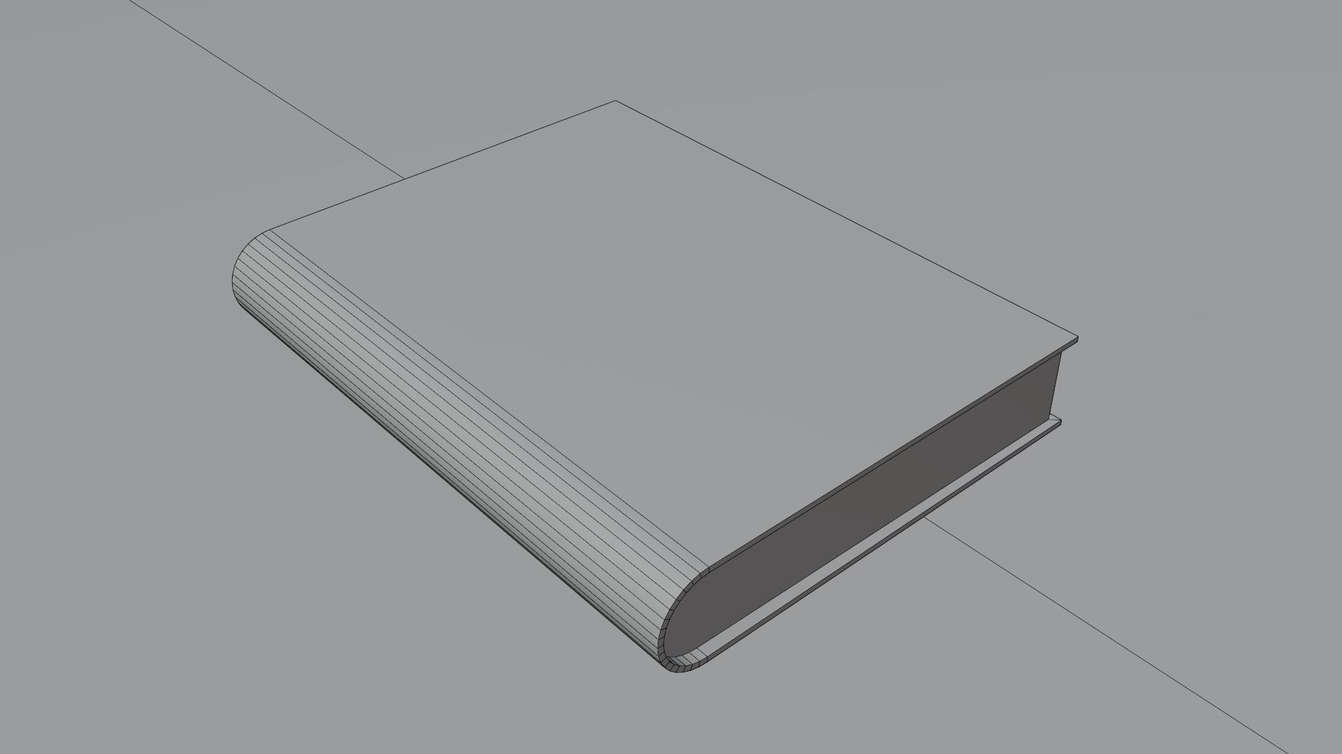Old Book from Asset Low-poly 3D model_6