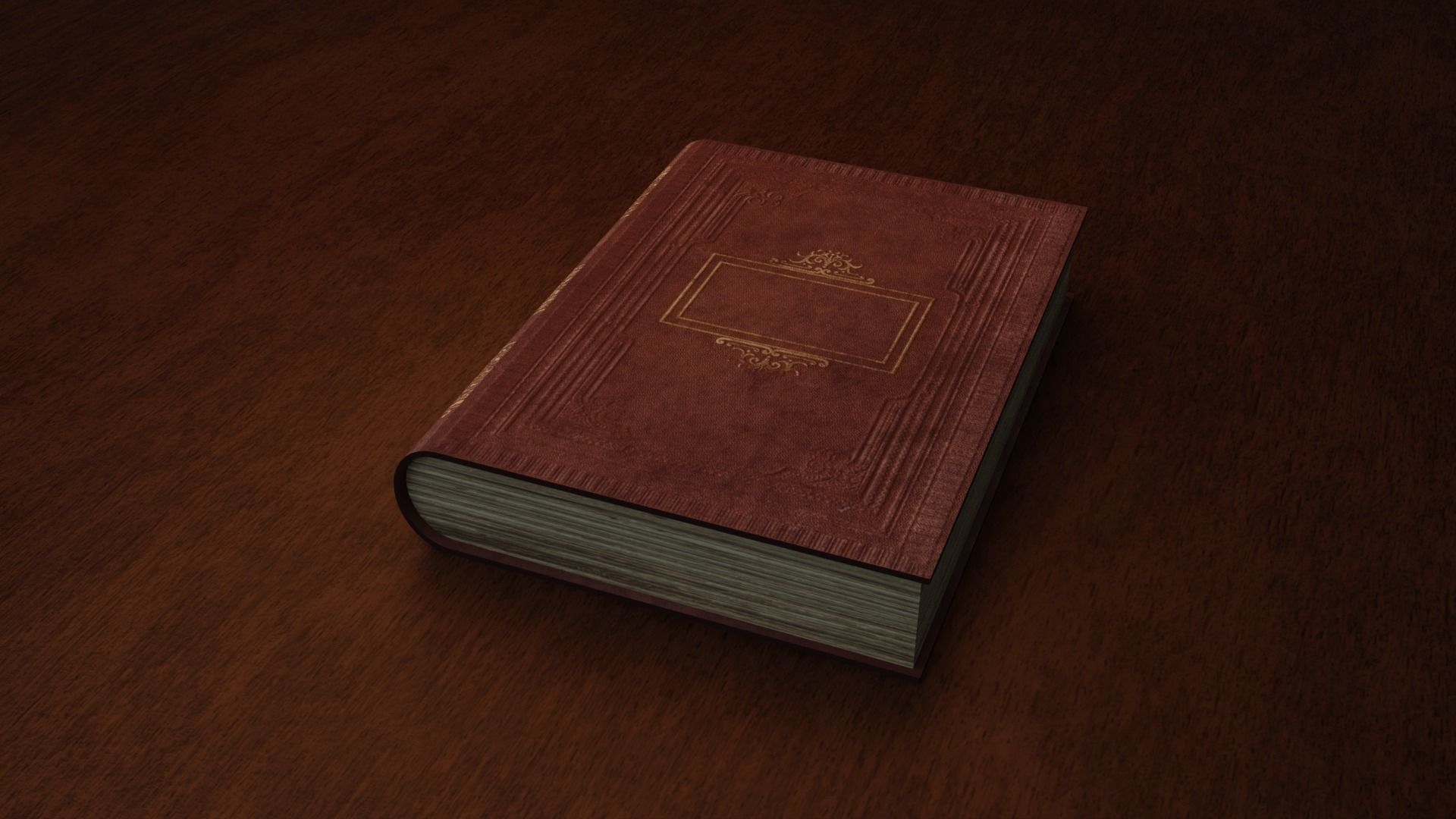 Old Book from Asset Low-poly 3D model_1