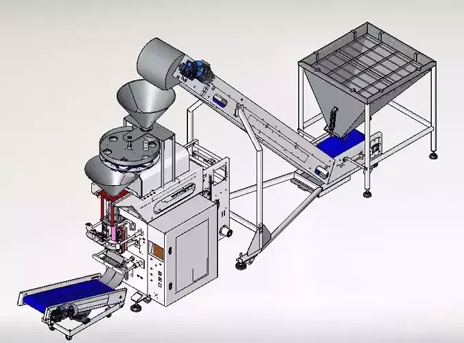Volumetric Filler Machine 3D model