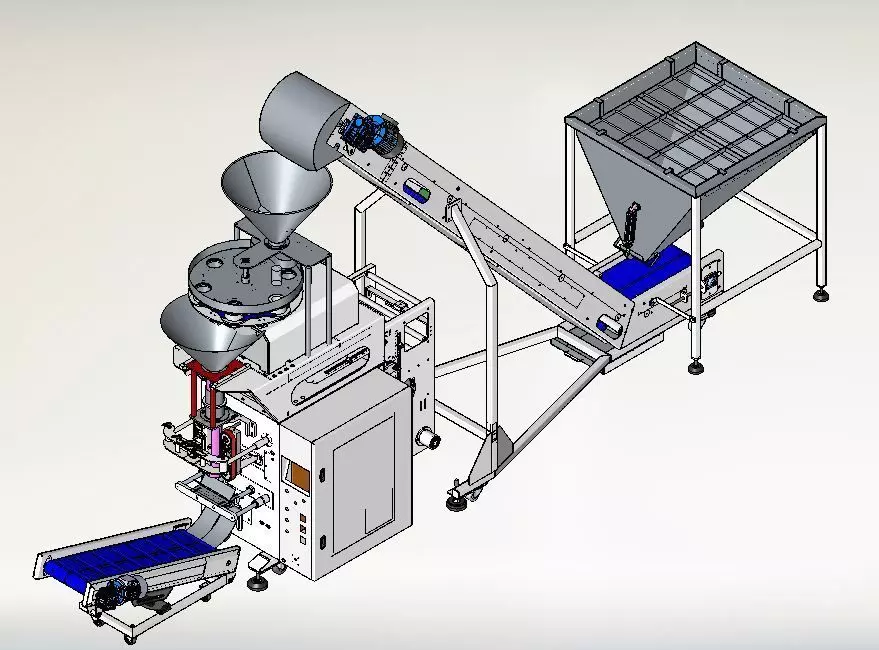 Volumetric Filler Machine 3D model_0