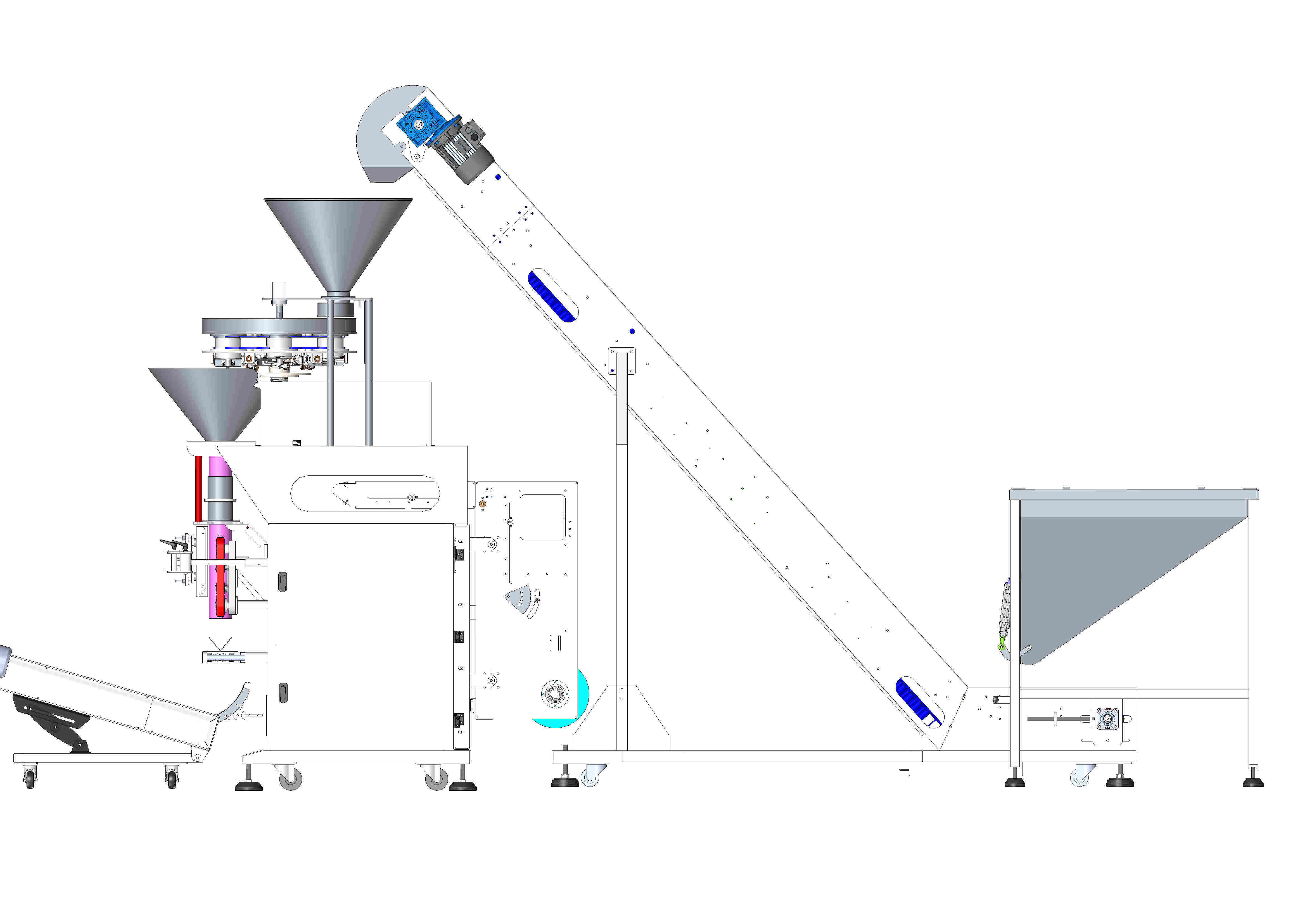 Volumetric Filler Machine 3D model_2