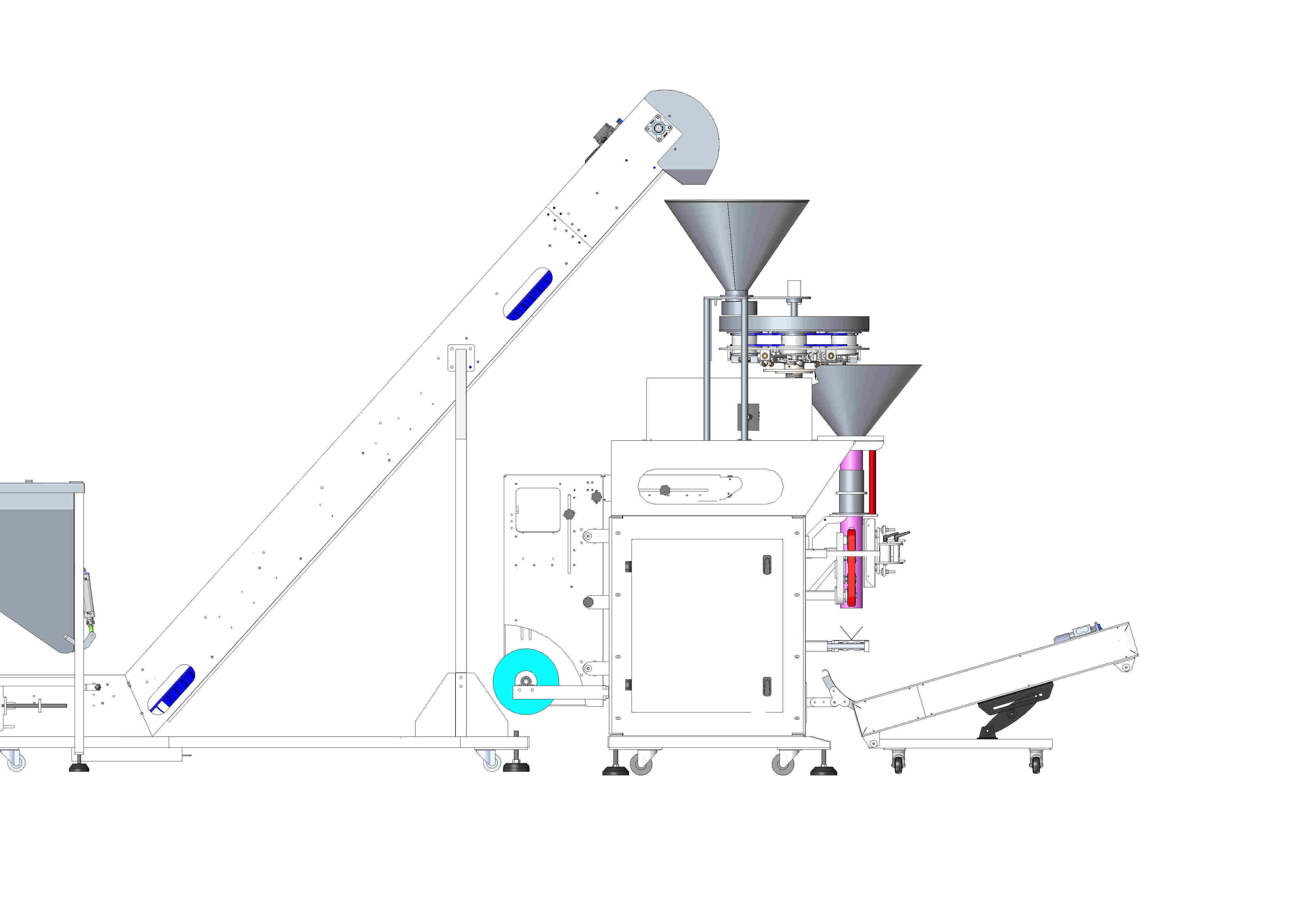 Volumetric Filler Machine 3D model_4