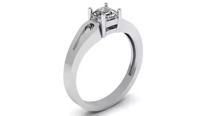 Jewelry Diamond Ring 3D Print Model