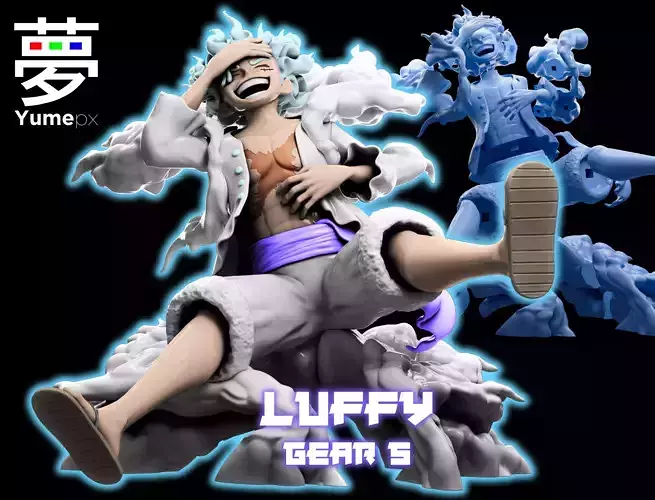 Luffy - Gear5- Nika - Monkey D Rufy 3D print model