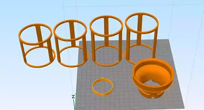 Filtro de aire competicion alto flujo para carburador 200 trom 3D print model
