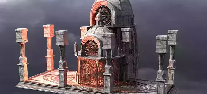 Occult observatory Tower Kit bash 2 3D model