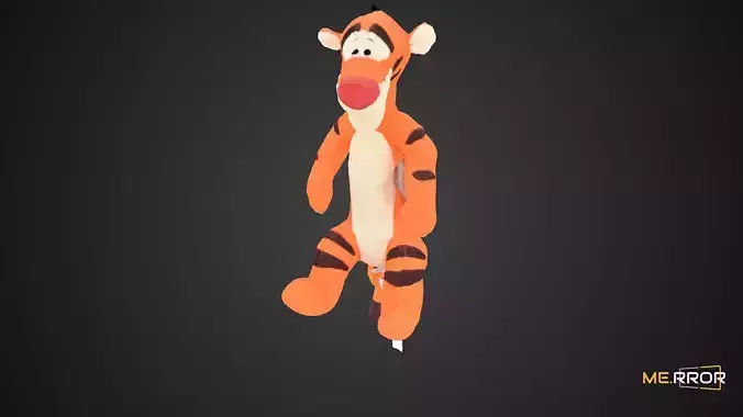 Game Ready Disney Winnie the Pooh Tigger Plush Doll Low-poly 3D model Game Ready Disney Winnie the Pooh Tigger Plush Doll Low-poly 3D model