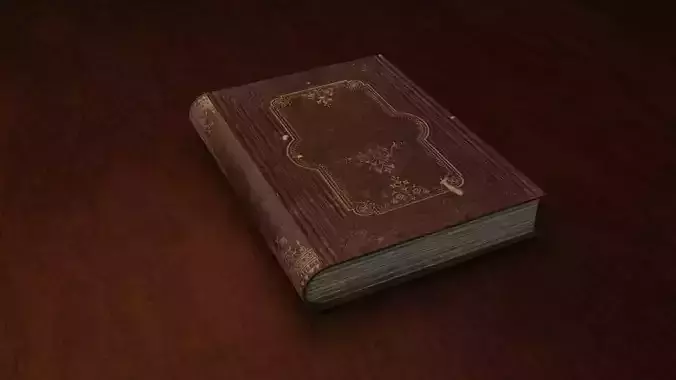 Old Book from Asset Low-poly 3D model