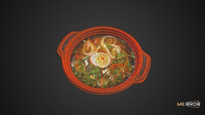 Game Ready Udon Low-poly 3D model 4