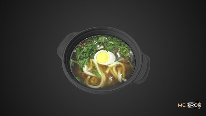 Game Ready Udon Low-poly 3D model 3