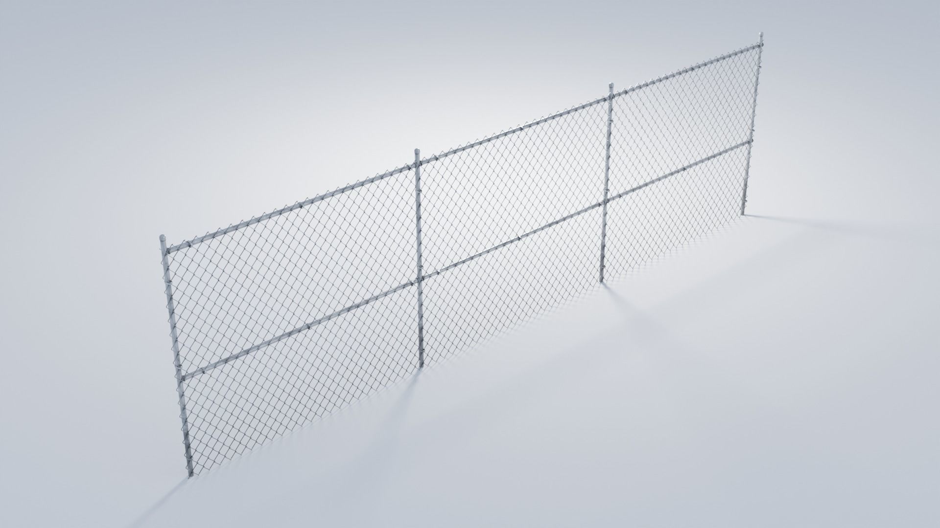 3D model Clean and Rusty Chain Link Fence VR / AR / lowpoly CGTrader