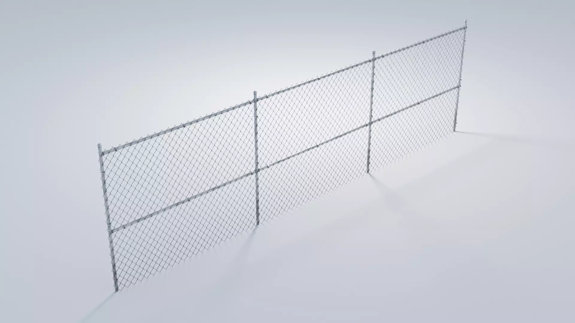 3D model Clean and Rusty Chain Link Fence VR / AR / low-poly | CGTrader