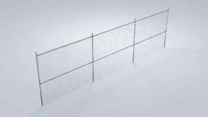 Clean and Rusty Chain Link Fence