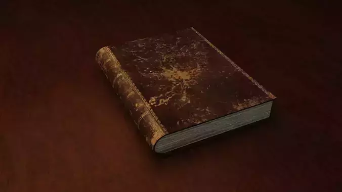 Old Book from Asset Low-poly 3D model