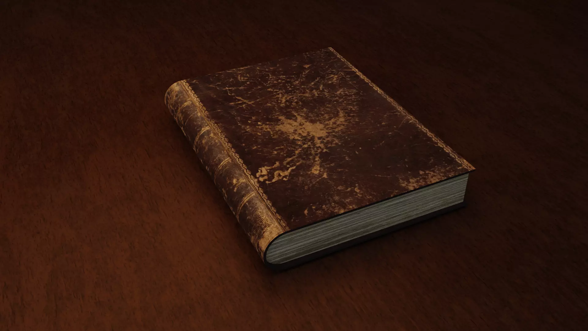 Old Book from Asset Low-poly 3D model_0