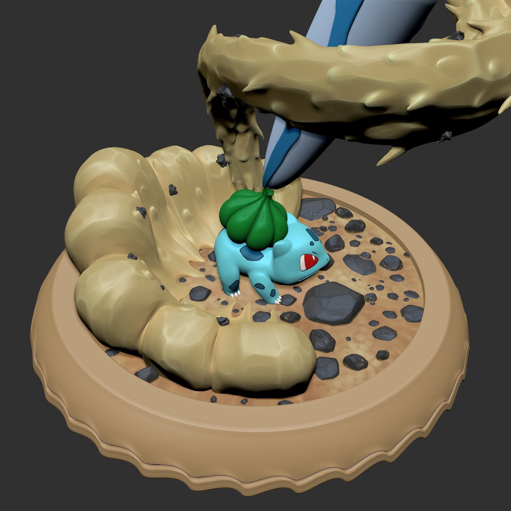 Bulbasaur sculpt for zbrush 3D model_8