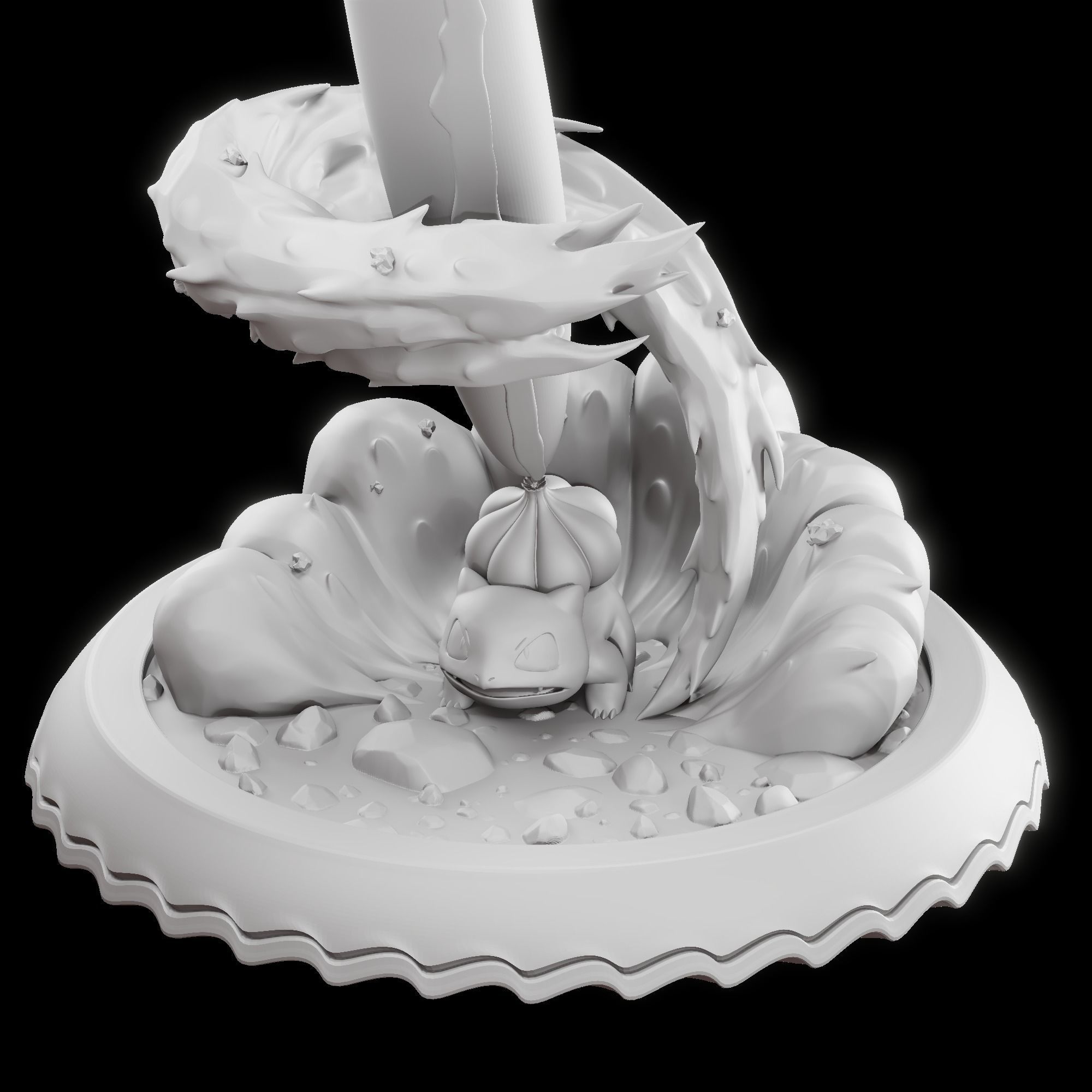 Bulbasaur sculpt for zbrush 3D model_14