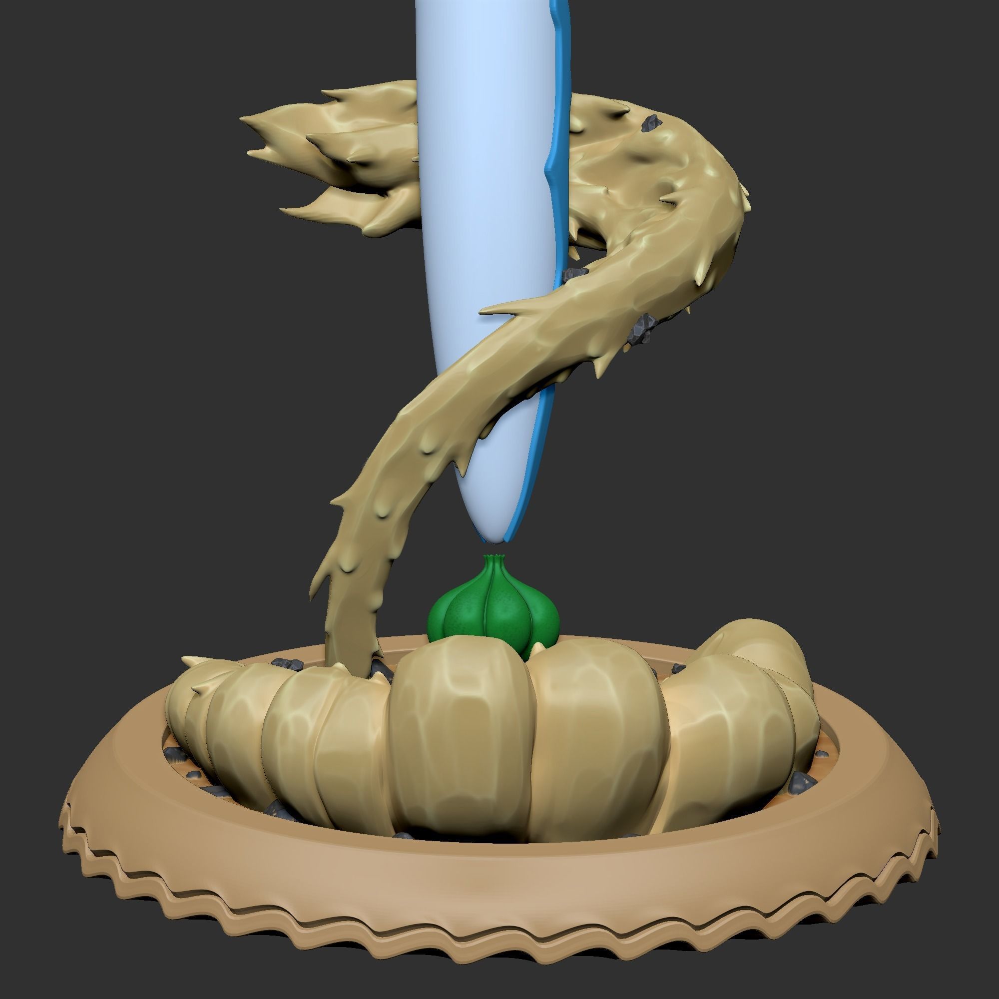 Bulbasaur sculpt for zbrush 3D model_7