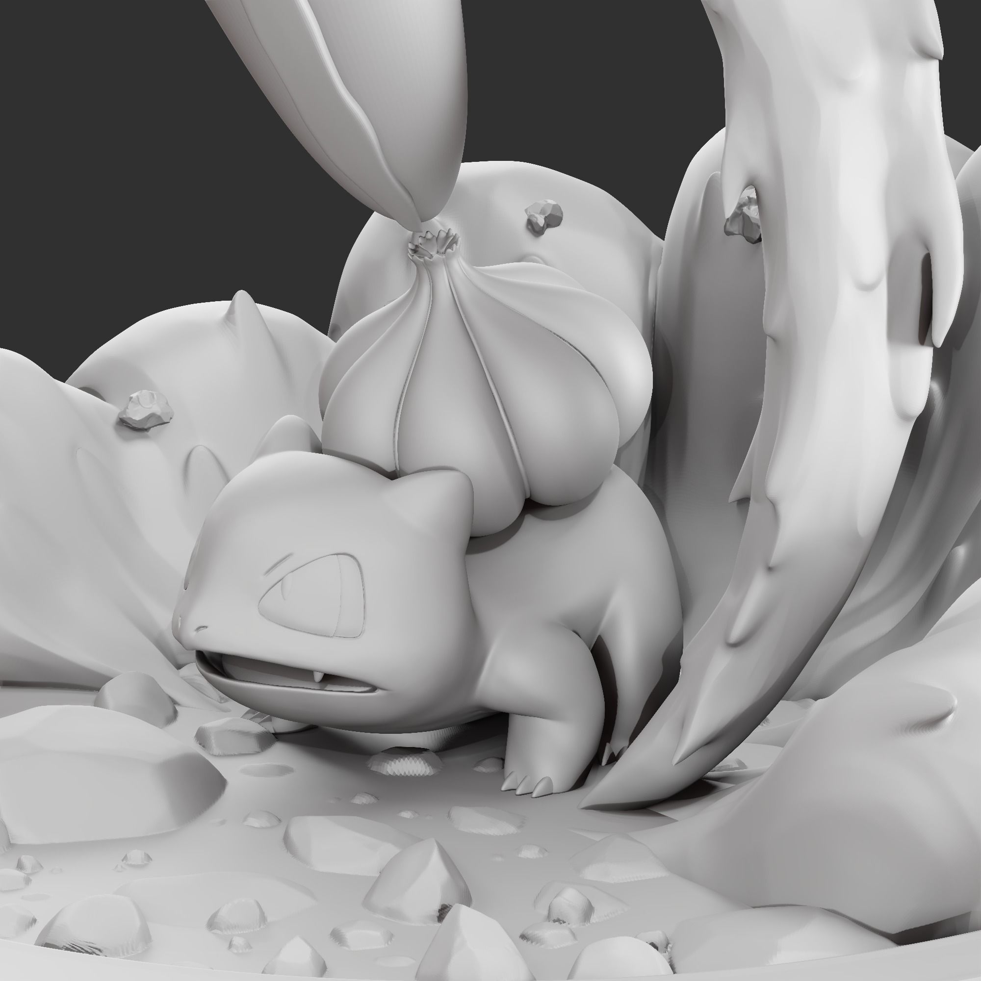 Bulbasaur sculpt for zbrush 3D model_16