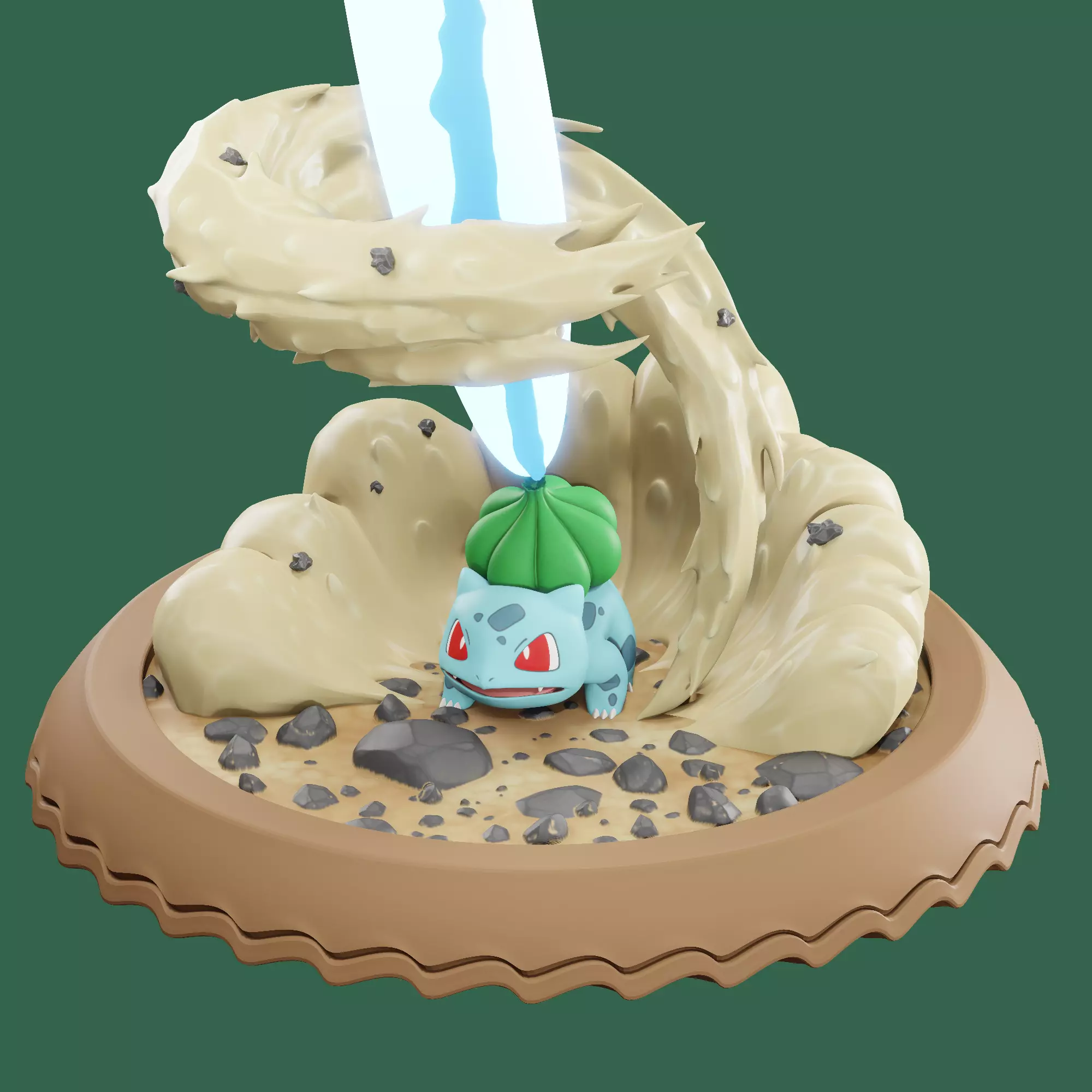 Bulbasaur sculpt for zbrush 3D model_0