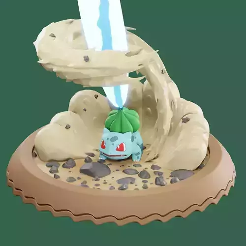 Bulbasaur sculpt for zbrush 3D model   Bulbasaur sculpt for zbrush 3D model
