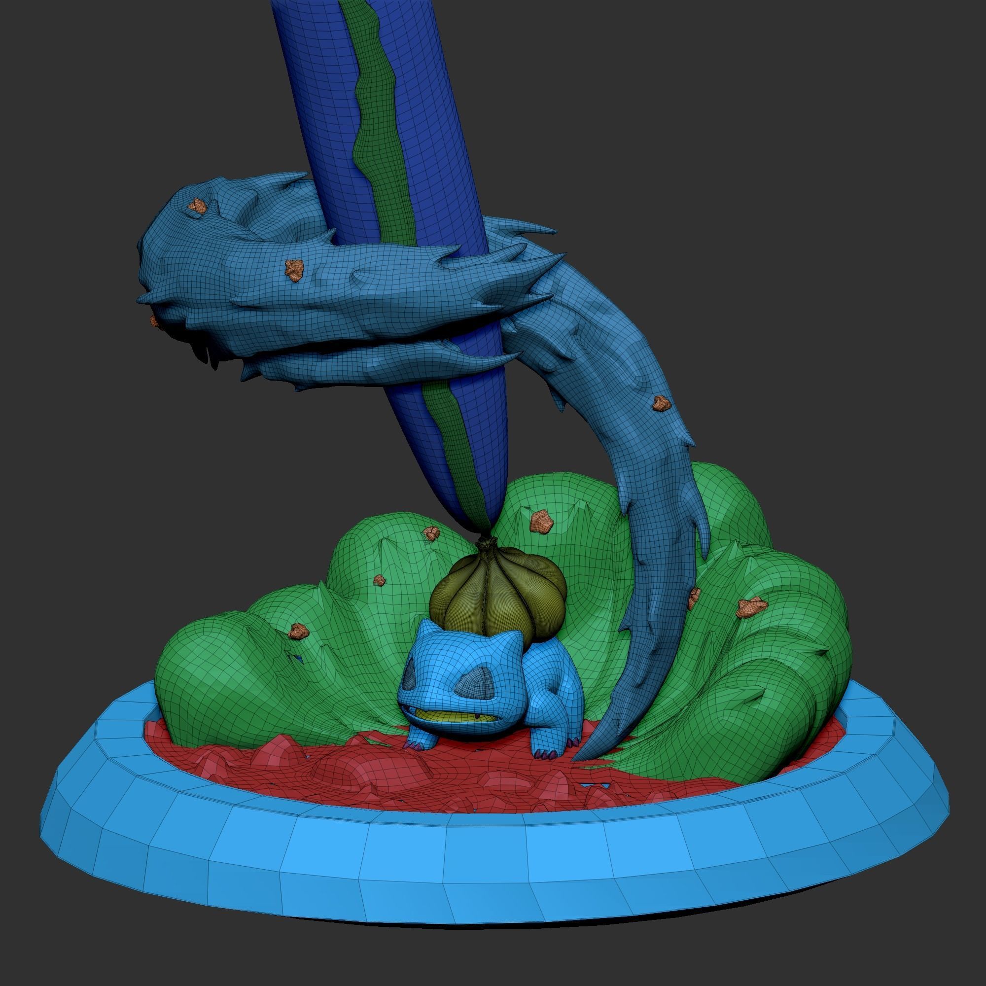 Bulbasaur sculpt for zbrush 3D model_13