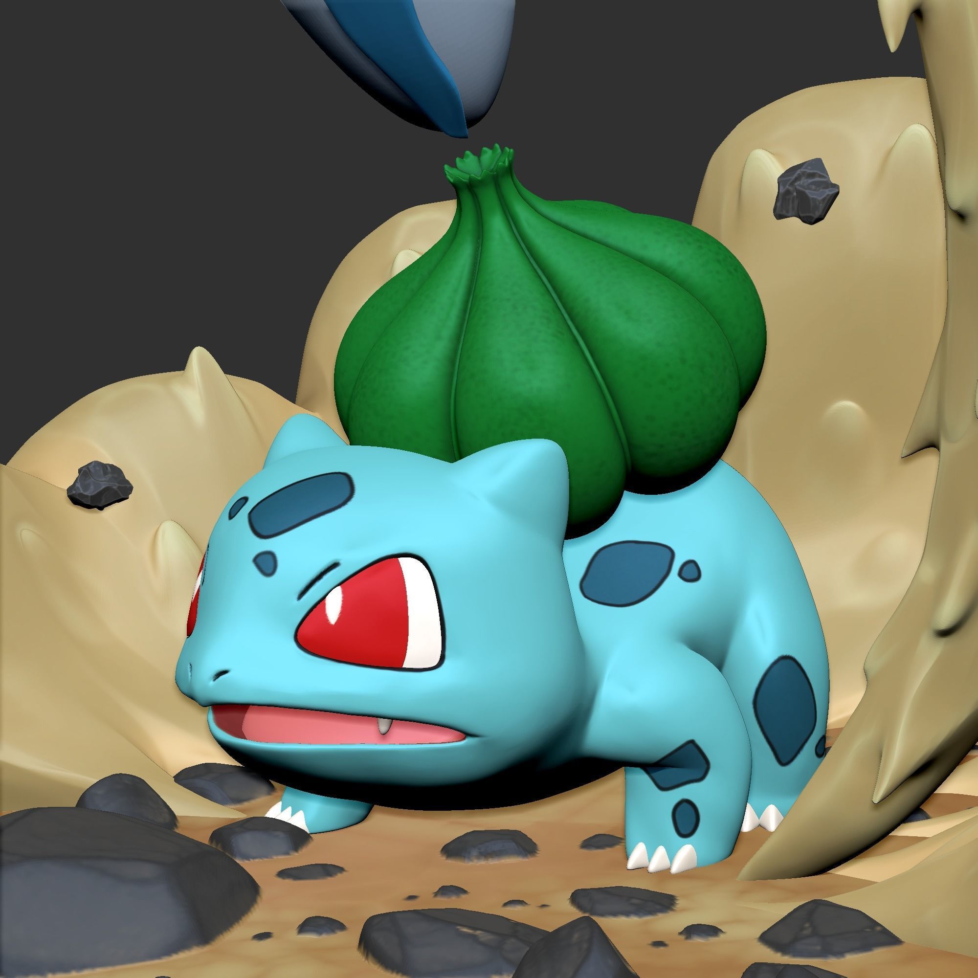 Bulbasaur sculpt for zbrush 3D model_11