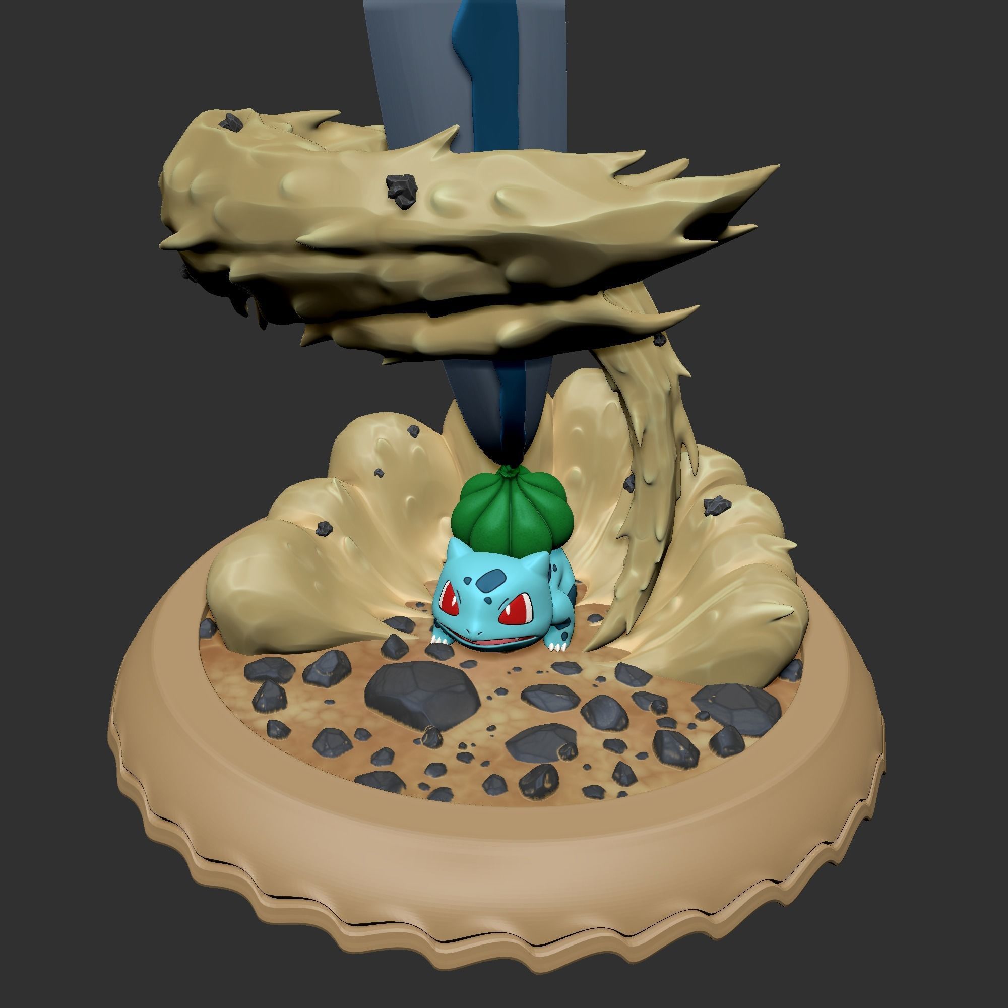 Bulbasaur sculpt for zbrush 3D model_4