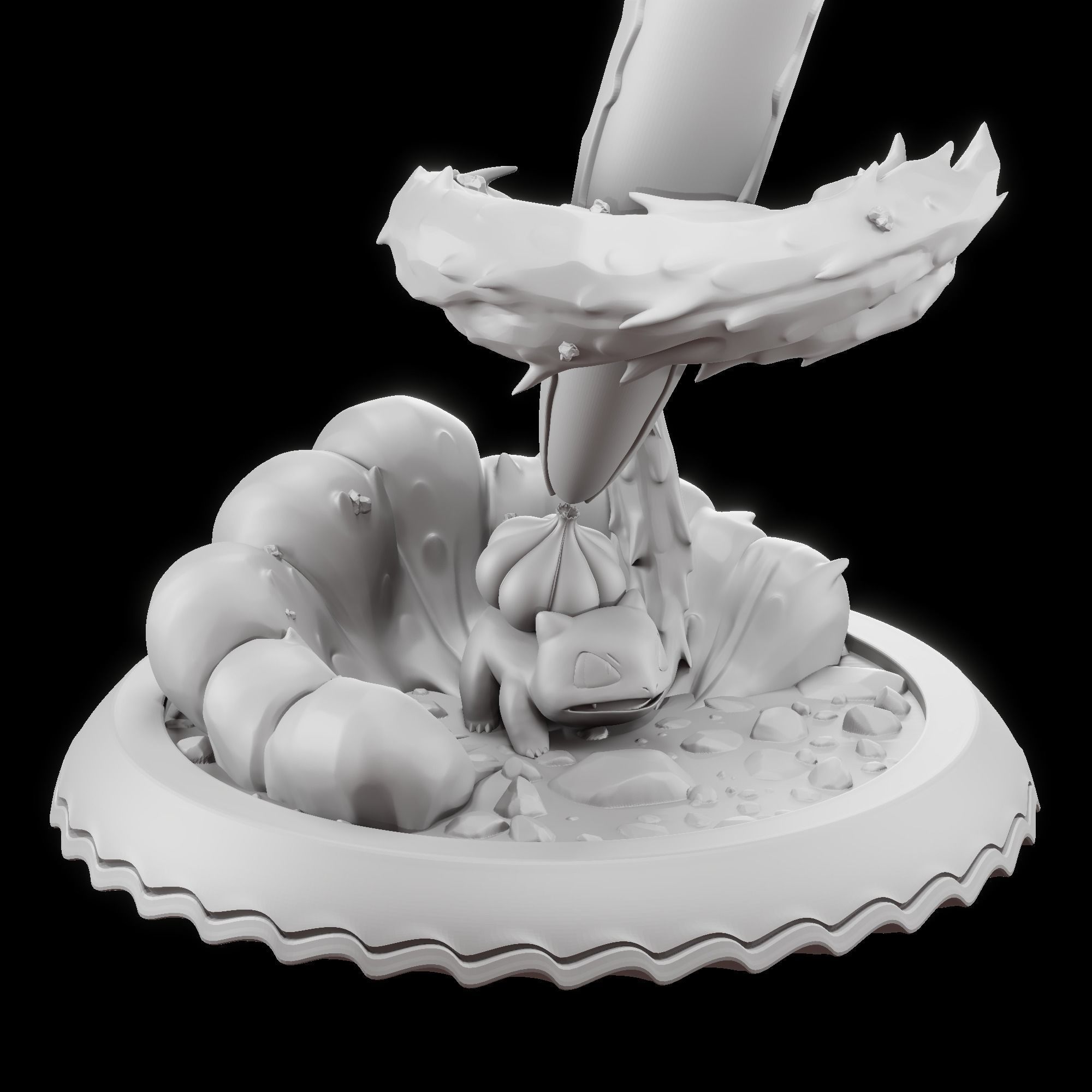 Bulbasaur sculpt for zbrush 3D model_15