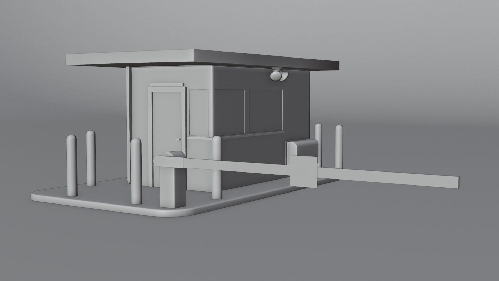 3D model Guard Shack with 4K textures VR / AR / lowpoly CGTrader
