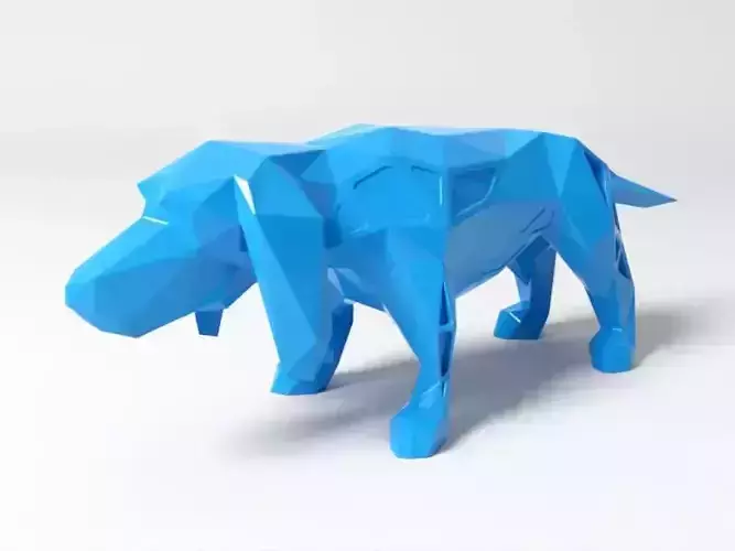 Polygon Basset Hound Dog