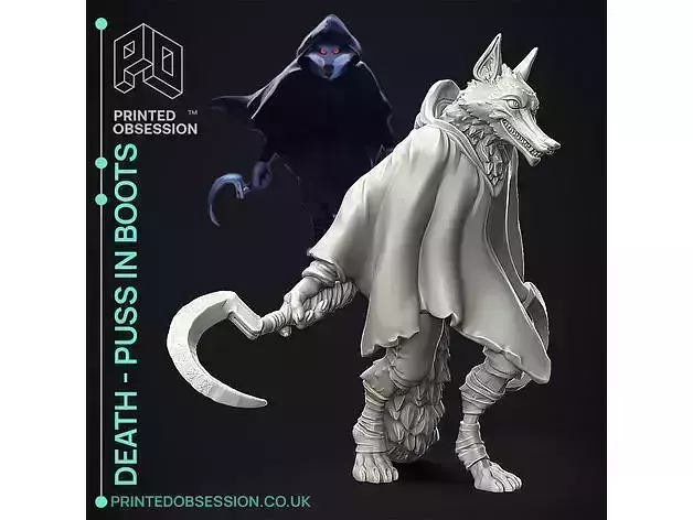 Death from The new puss in boots movie  uncolored