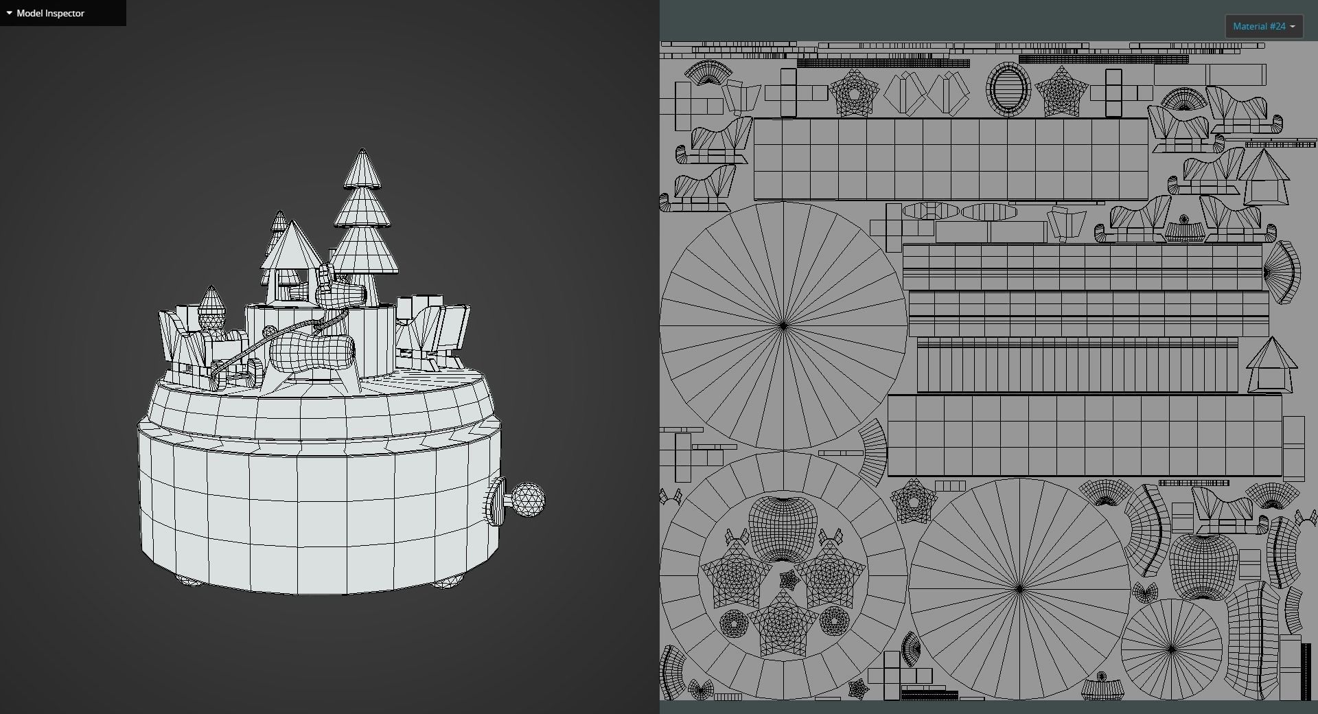 Game Ready Christams Music Box Low-poly 3D model_11