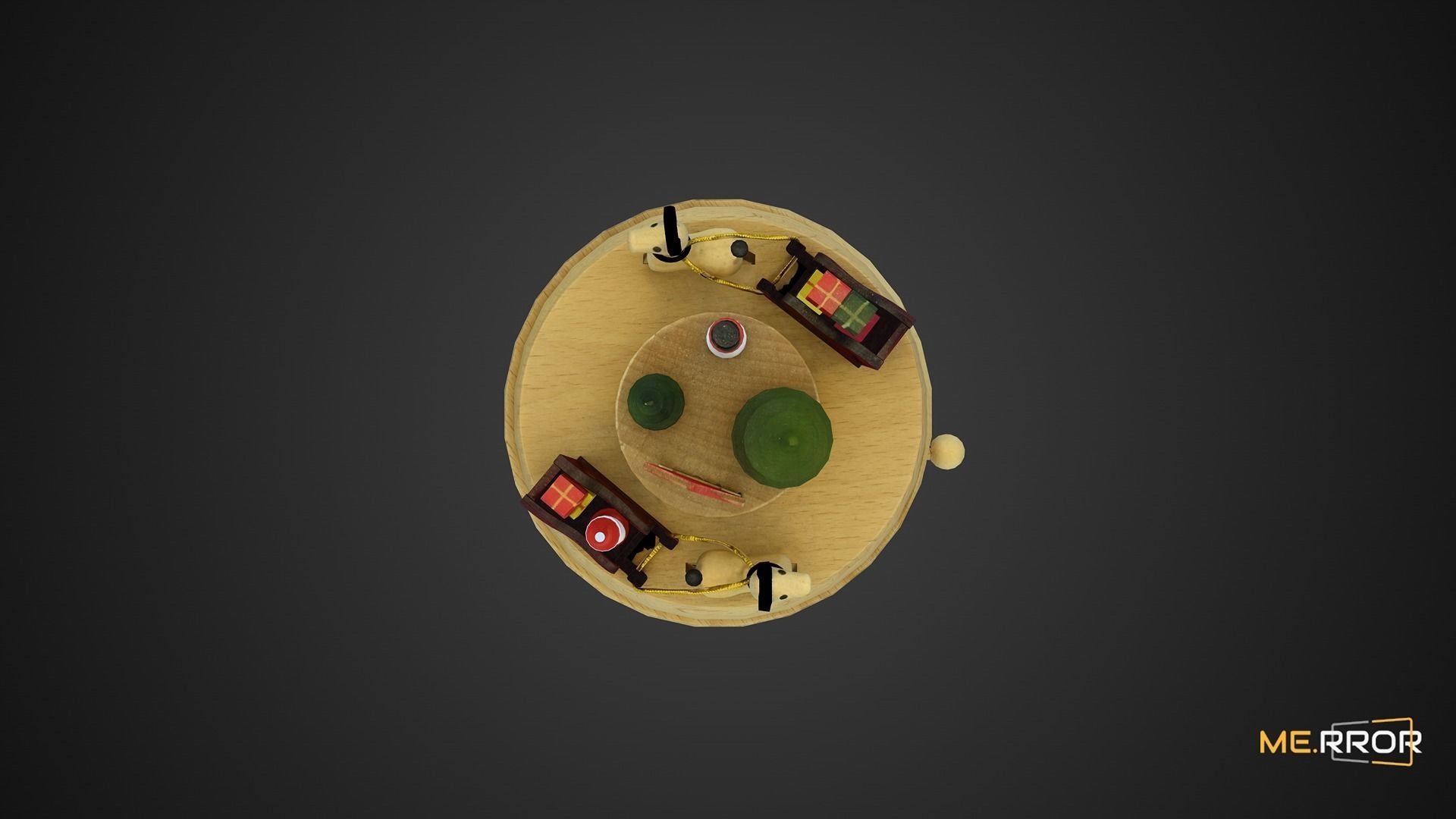 Game Ready Christams Music Box Low-poly 3D model_9