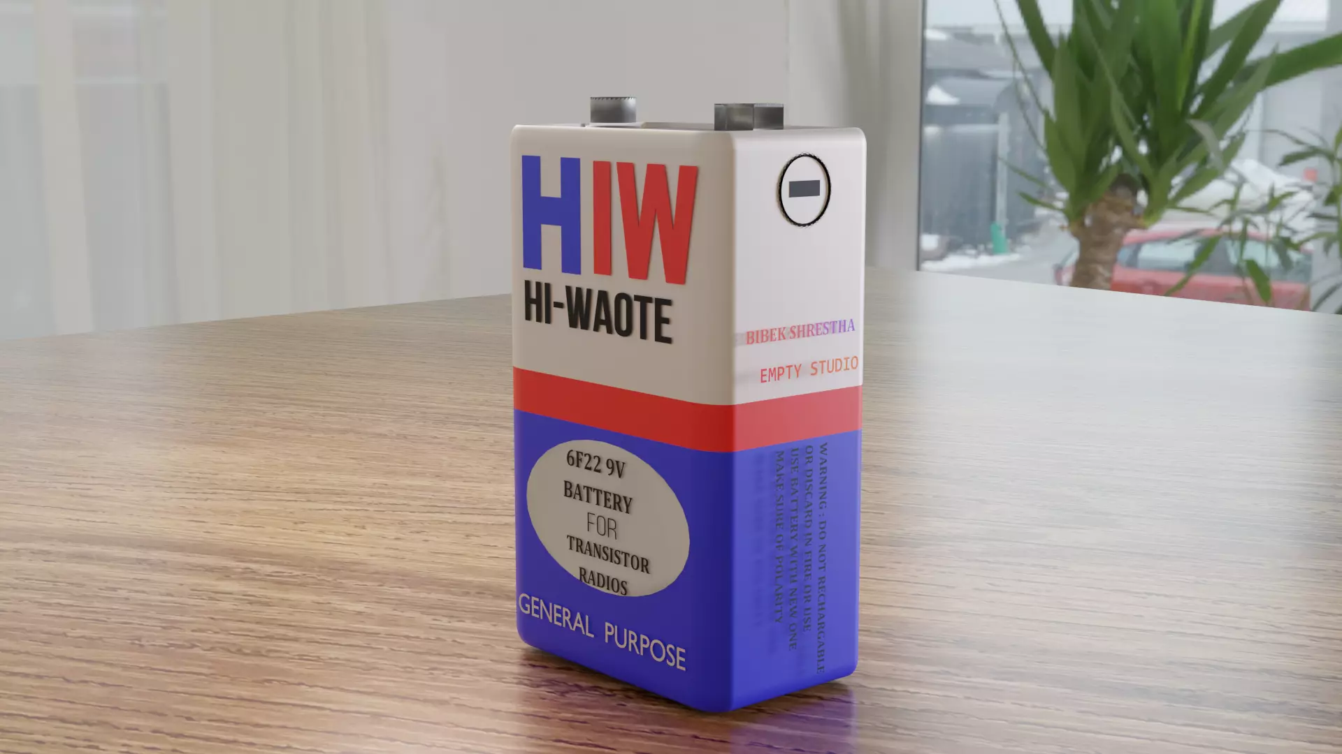 HIW battery Free 3D model_0