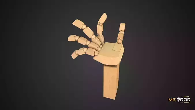 Game Ready Wooden Hand Mannequin Accessory
