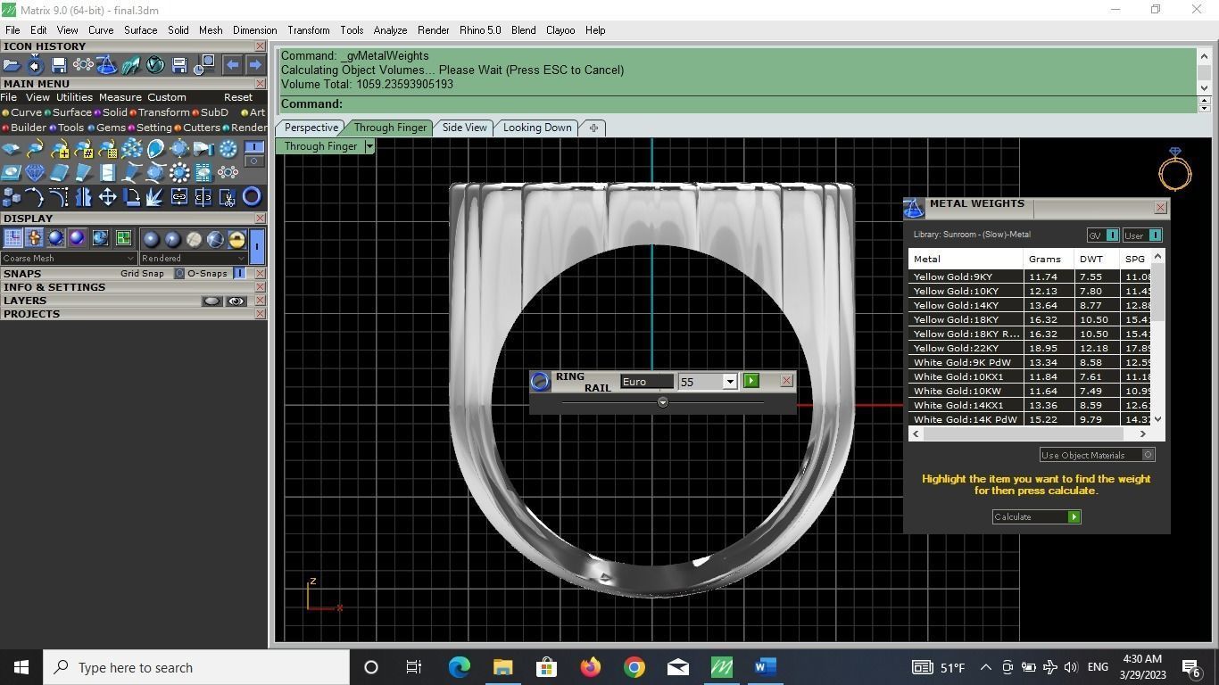 flower-wedding-cluster-ring 3D print model_8