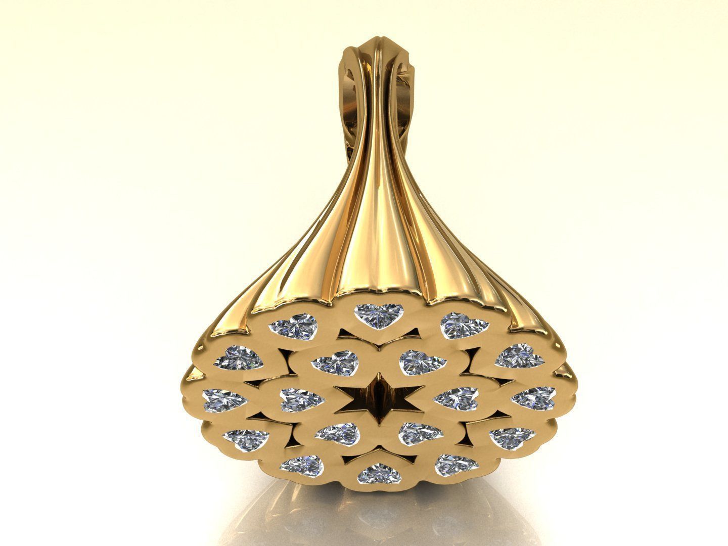 flower-wedding-cluster-ring 3D print model_5