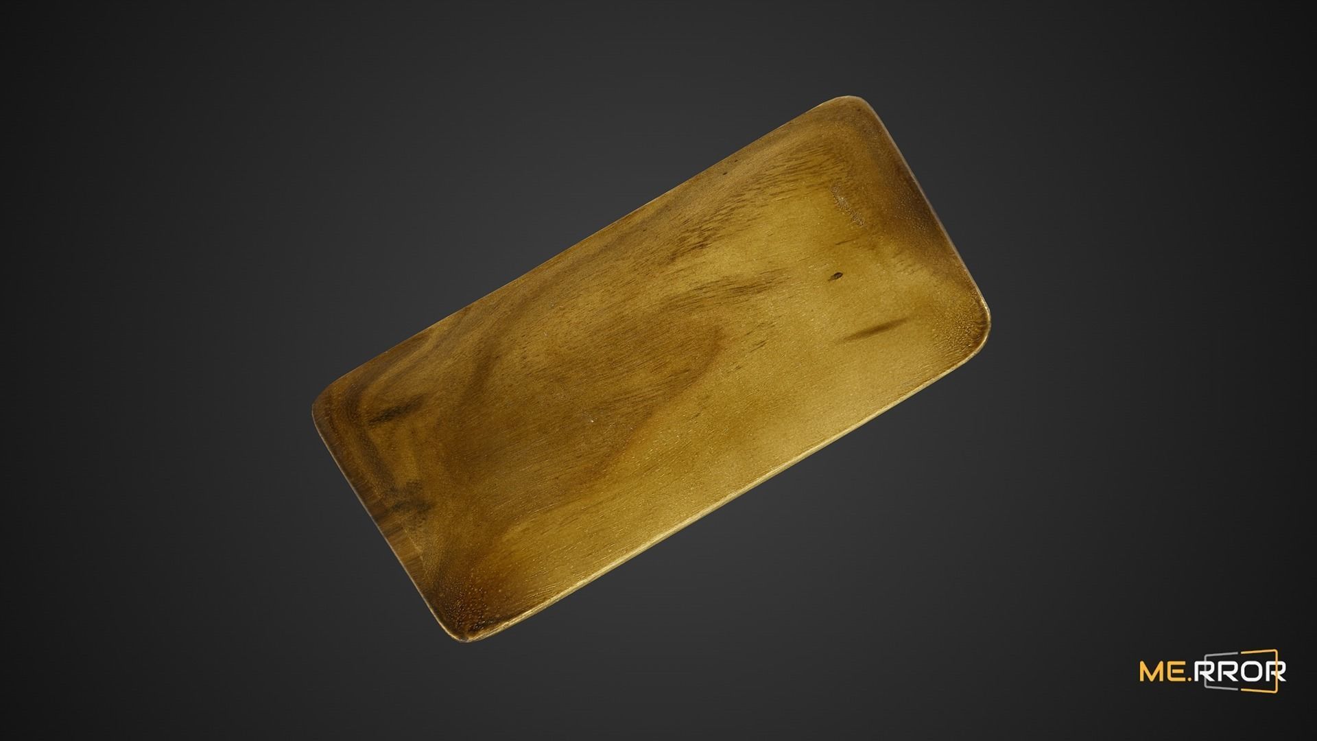 Game Ready Wooden Plate Low-poly 3D model_5