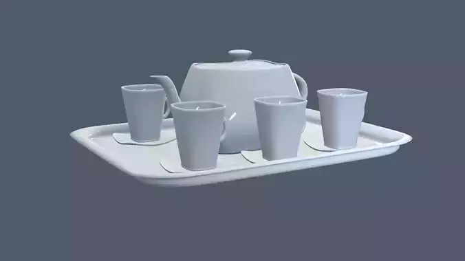 White Porcelain tea set