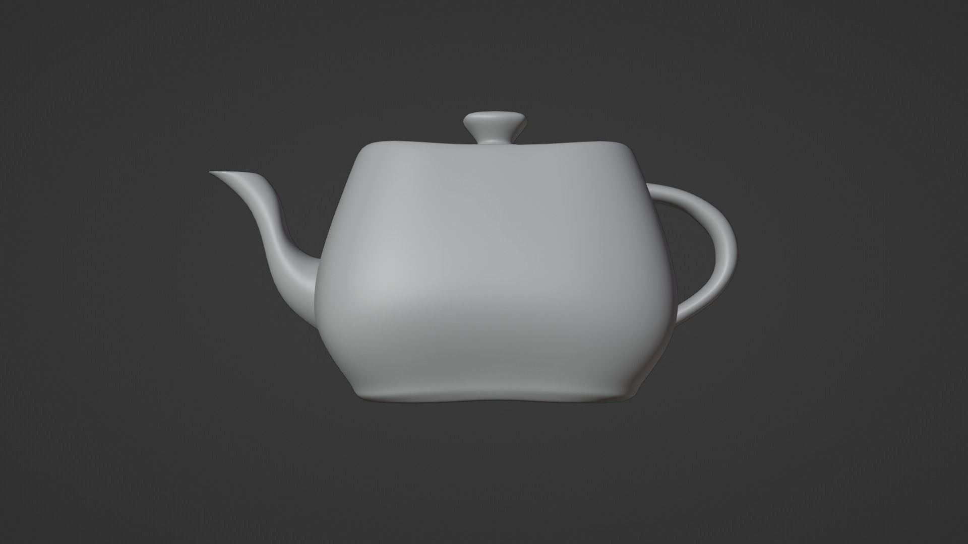 White Porcelain tea set 3D model_20