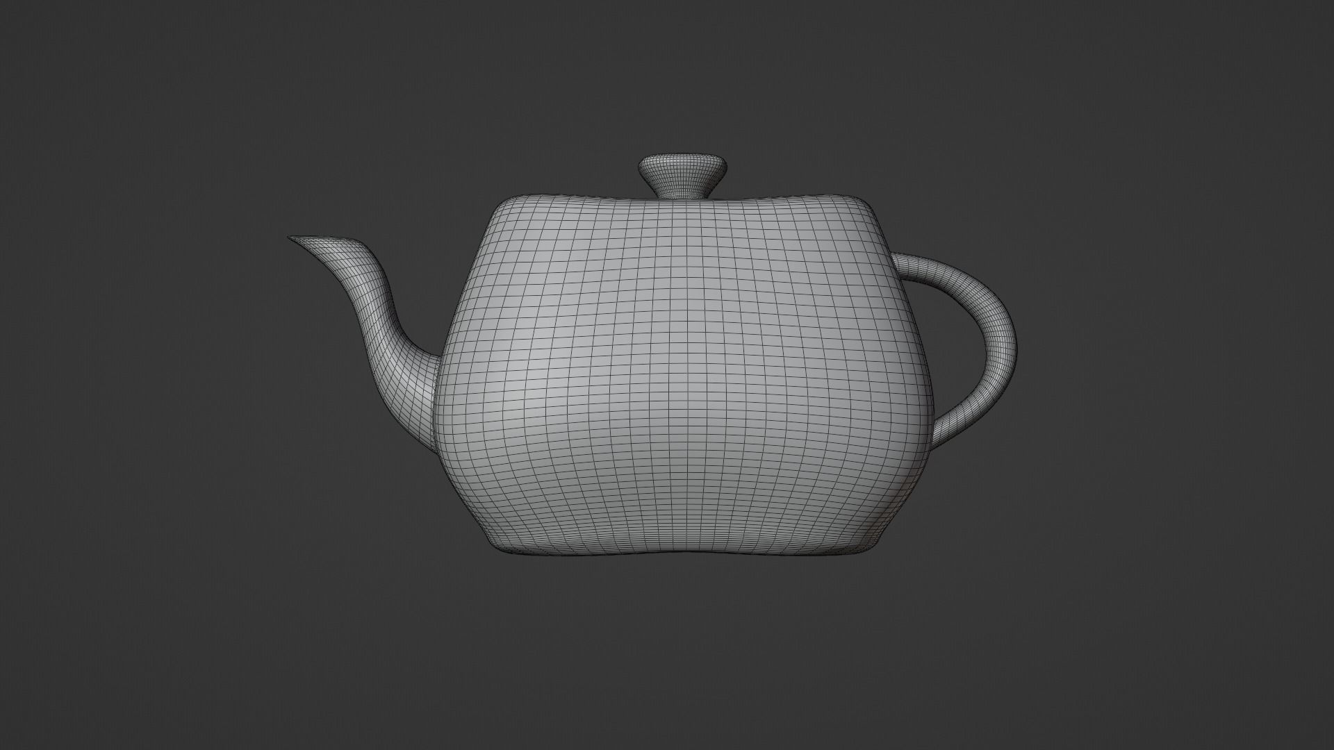 White Porcelain tea set 3D model_21