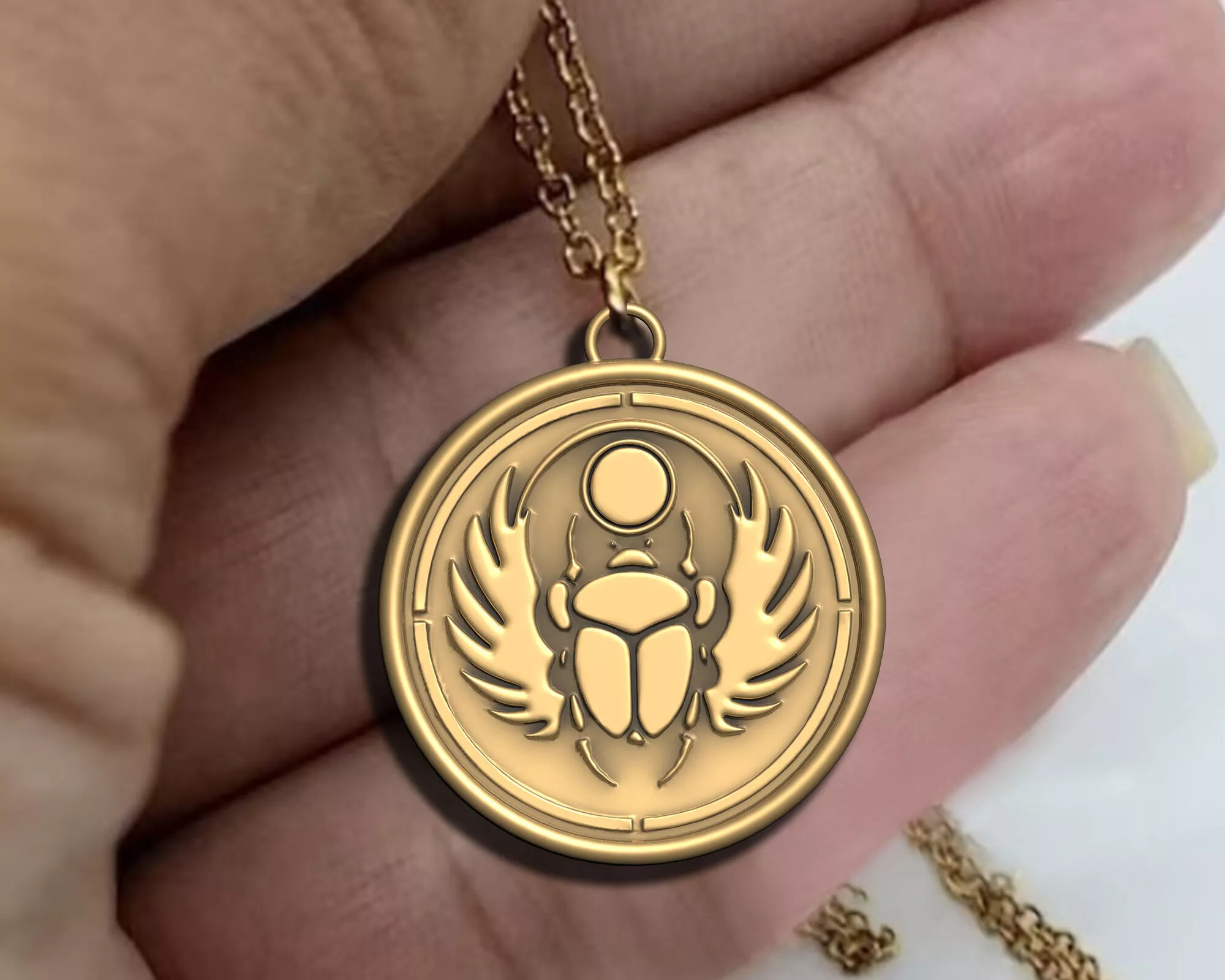 SCARAB PENDANT ANCIENT NECKLACES PHARAONIC 3D print model