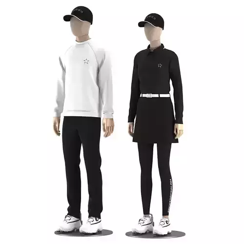 Golf Clothes Mannequin Set