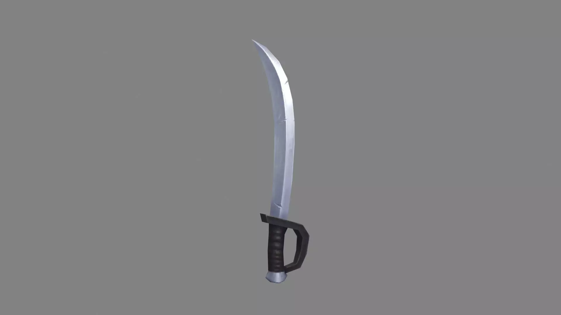 Cartoon Scimitar Low-poly 3D model_0