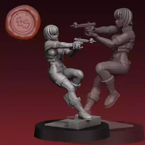 Major Motoko Kusanagi - Ghost in the Shell - 32mm Miniature 3D print model