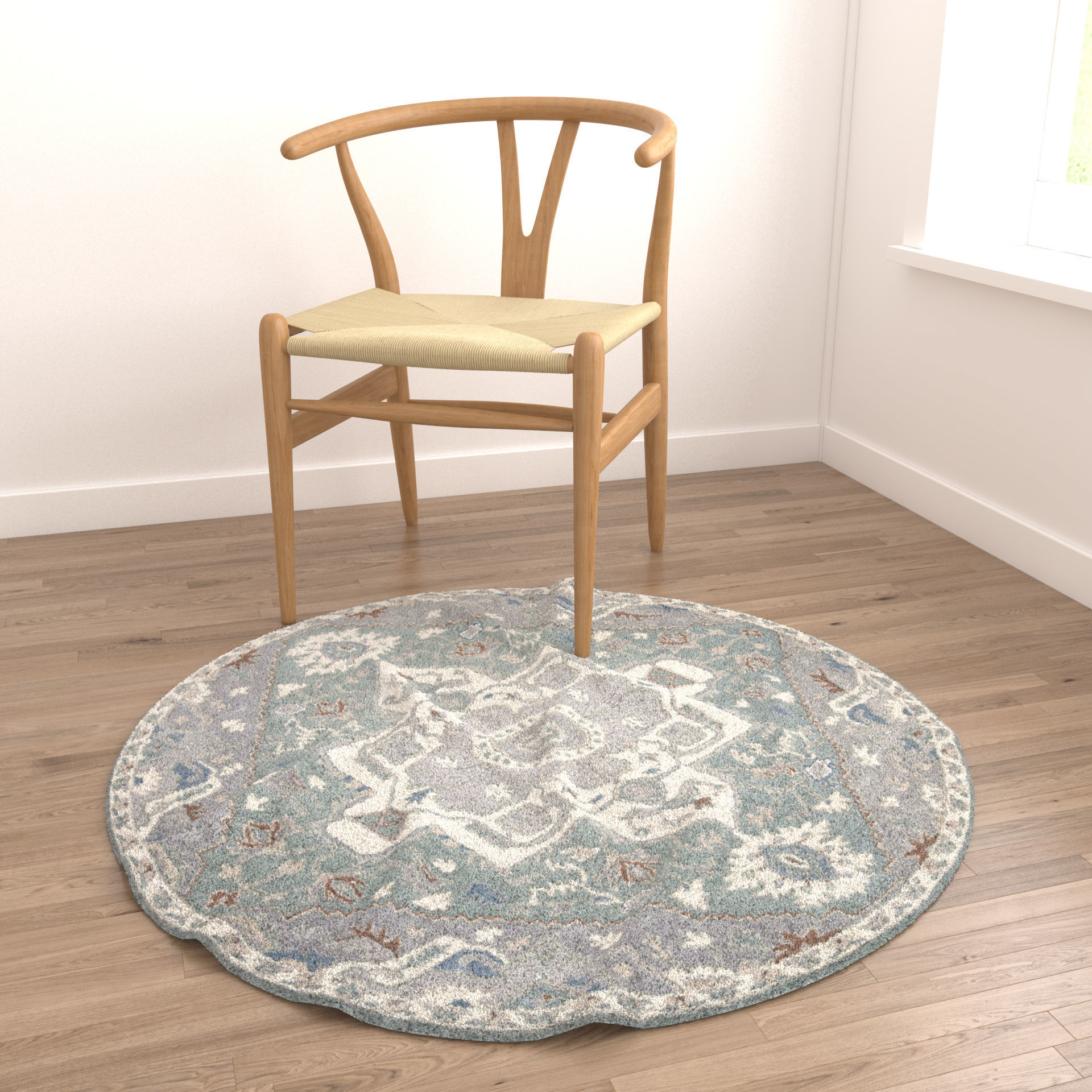 Rugs No 858 Low-poly 3D model_4