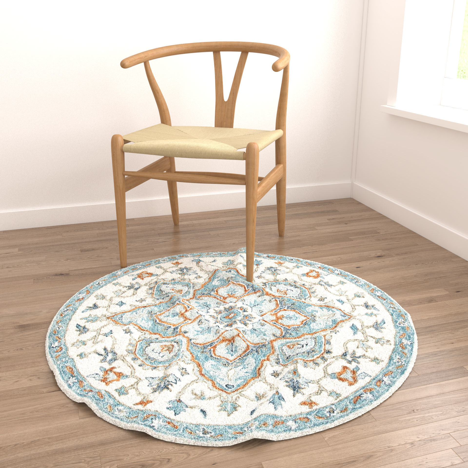 Rugs No 858 Low-poly 3D model_3