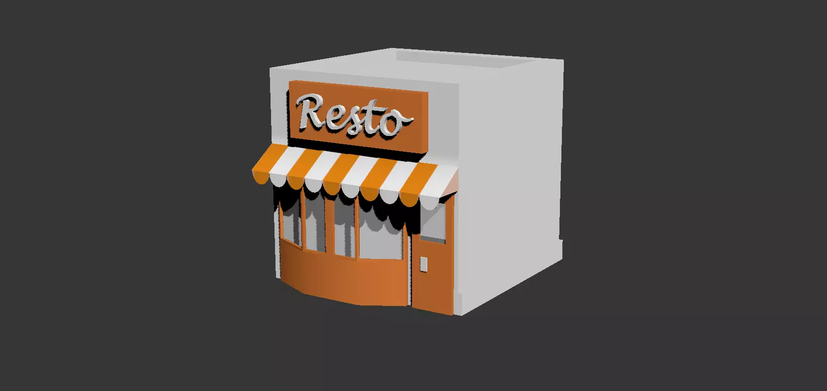 Shop Model Free low-poly 3D model